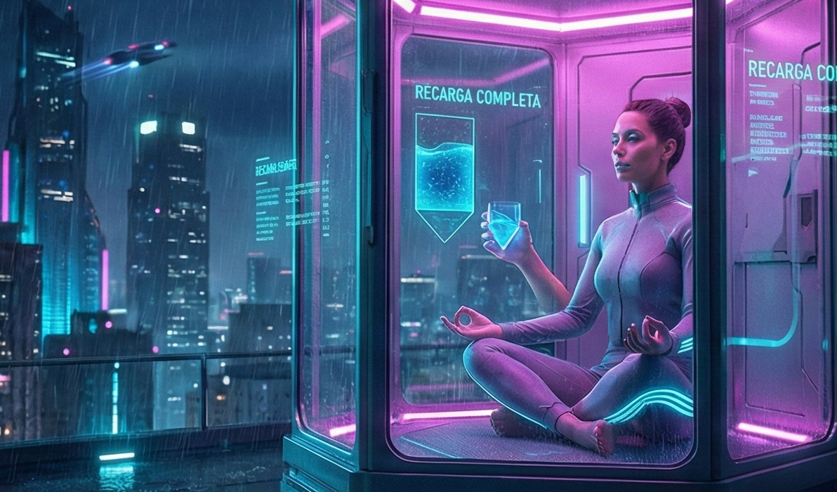 Grupo diverso compartiendo comida energética